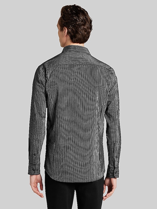 Awearness Kenneth Cole CHILLFLEX Slim Fit Pin Stripe Button-Up Shirt