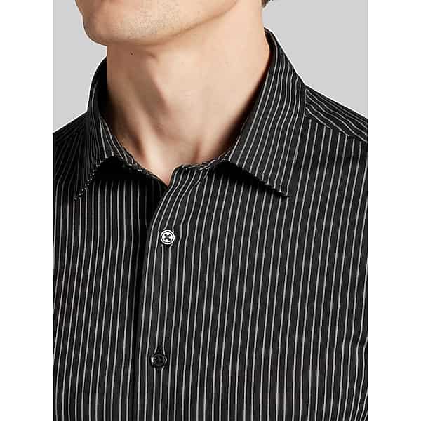 Awearness Kenneth Cole Big & Tall Men's CHILLFLEX Performance Stretch Button Up Shirt Black - Size: 3XLT