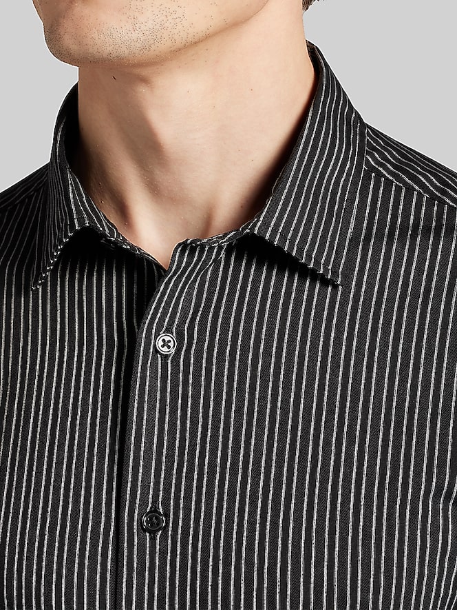 Awearness Kenneth Cole CHILLFLEX Slim Fit Pin Stripe Button-Up Shirt