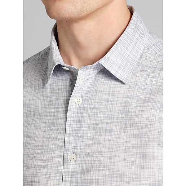 Awearness Kenneth Cole Big & Tall Men's CHILLFLEX Performance Stretch Button Up Shirt Blue - Size: LT