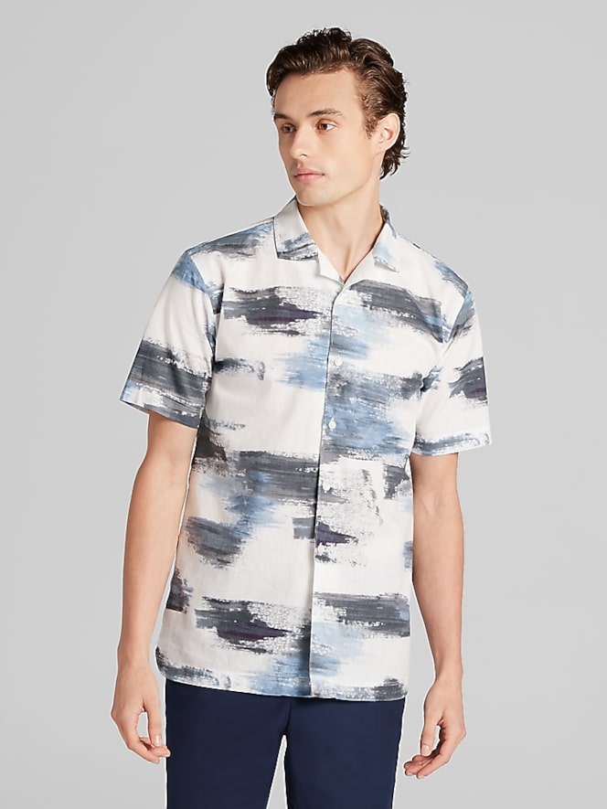 Awearness Kenneth Cole Modern Fit Camp Shirt