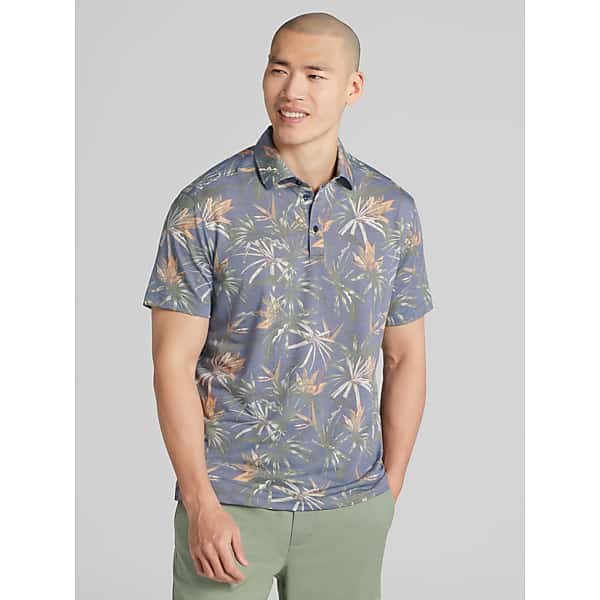 Joseph Abboud Big & Tall Men's Modern Fit Resort Polo Navy - Size: 3XLT