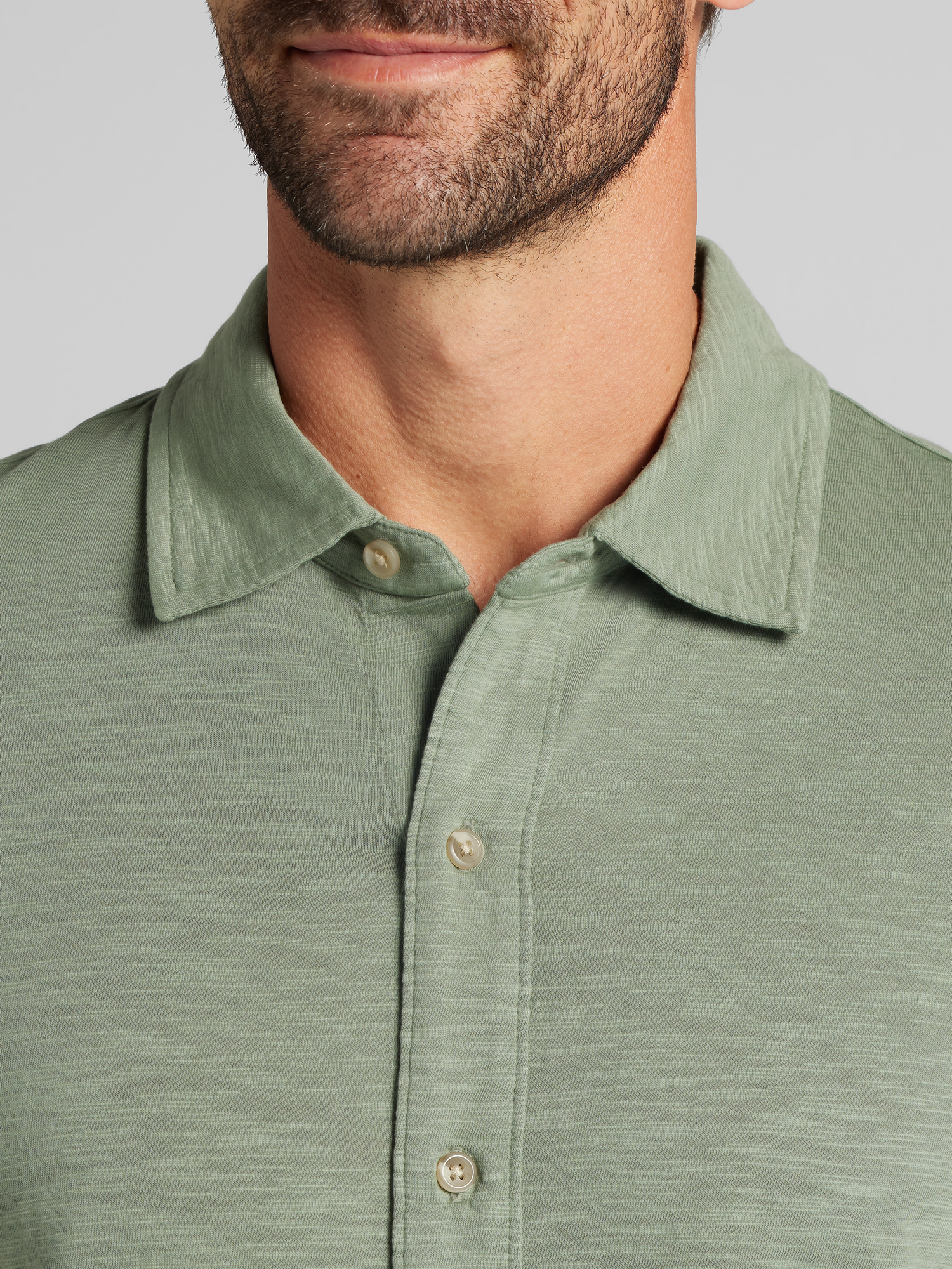 Joseph Abboud Modern Fit Short Sleeve Button Up Shirt, Olive