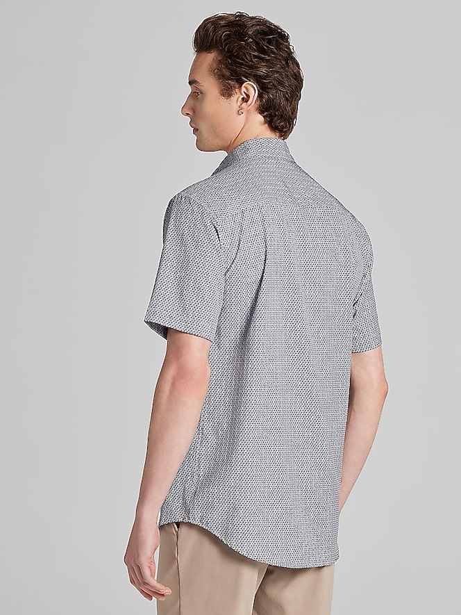 Awearness Kenneth Cole CHILLFLEX 4-Way Stretch Short Sleeve Button Up Shirt