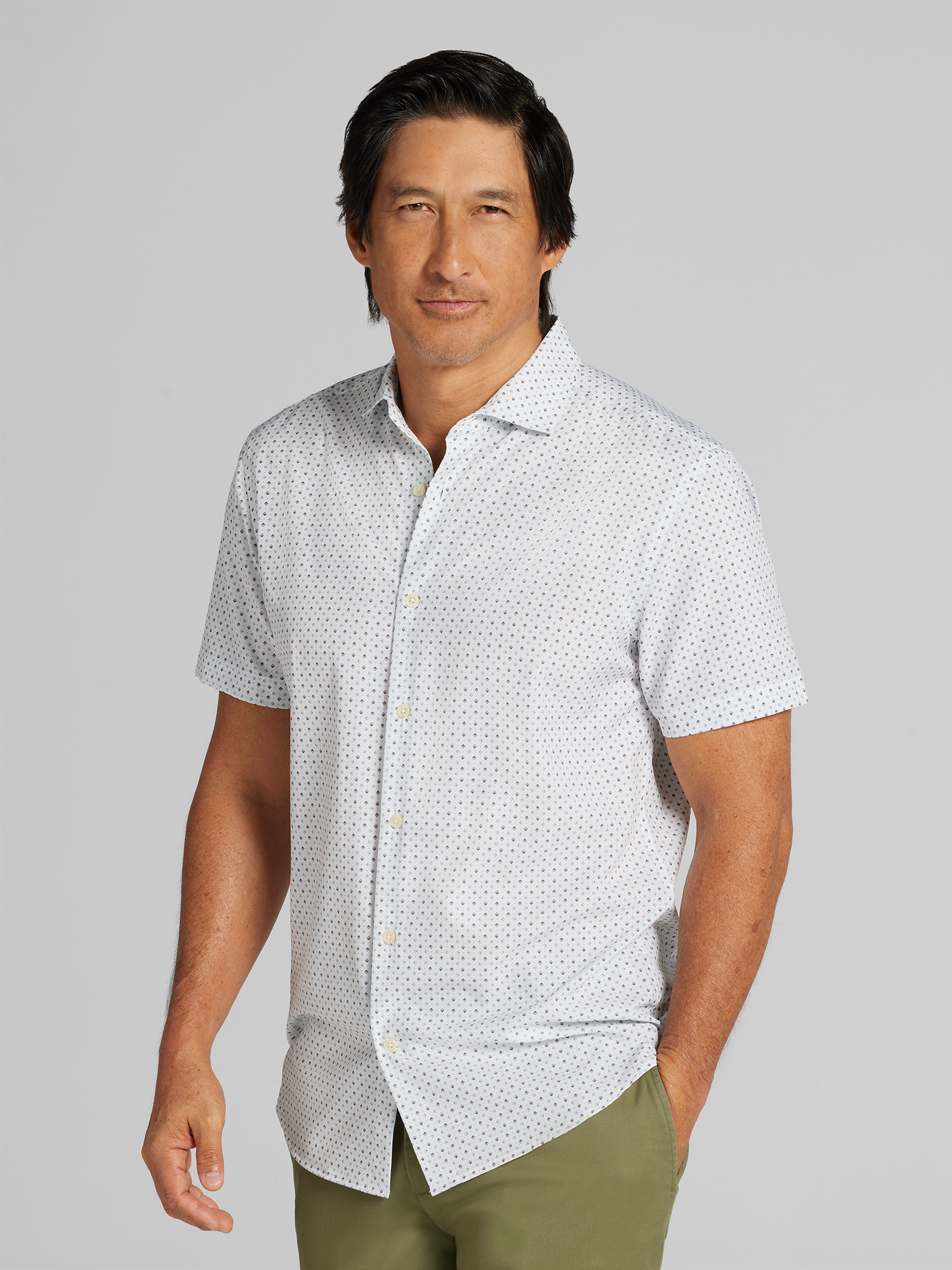 Mens White Short Sleeve Shirts | Men's Wearhouse