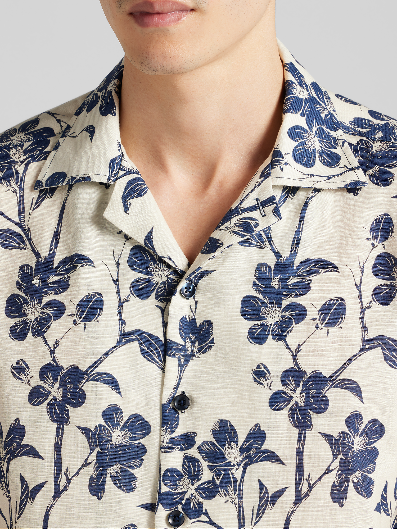 Modern Fit Floral Button Up Shirt