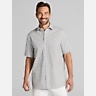 Awearness Kenneth Cole CHILLFLEX Slim Fit Patterned Camp Shirt