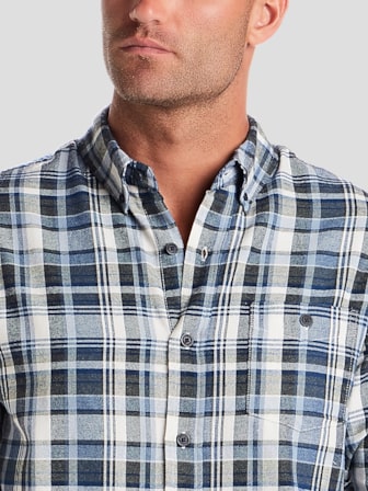 Modern Fit Performance 4-Way Stretch Button Up Shirt