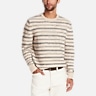 Weatherproof Vintage Fuzzy Striped Crew Neck Sweater