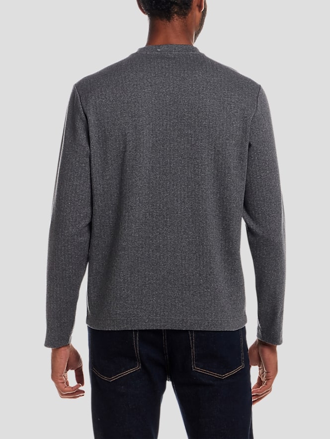 Weatherproof Vintage Regular Fit Brushed Herringbone Crewneck Pullover
