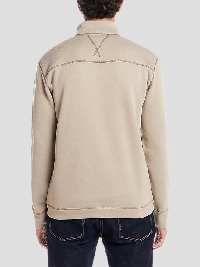 Weatherproof Vintage Mock Neck 1/4 Button Sweaterfleece