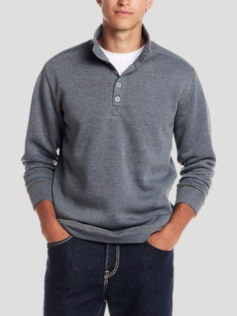 Merino Wool Mock Neck Sweater