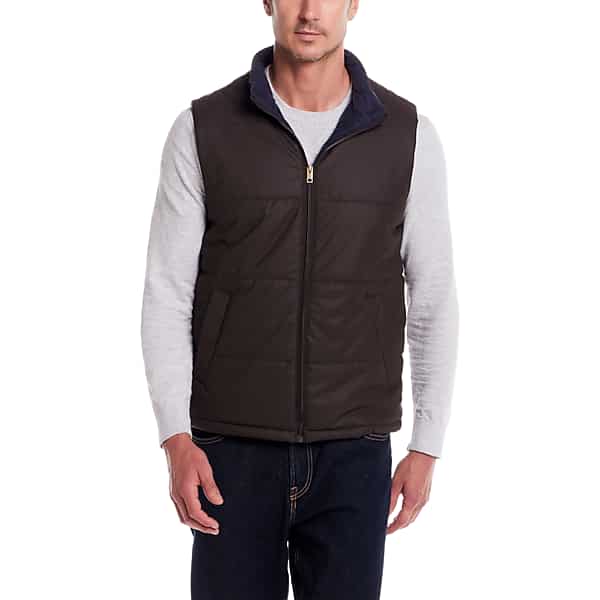 Weatherproof Vintage Men's Matte Puffer Vest Chocolate Torte - Size: Medium