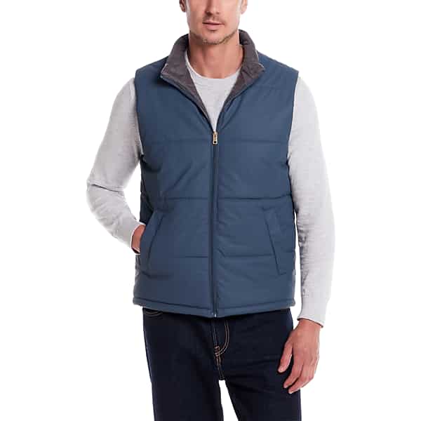 Weatherproof Vintage Men's Matte Puffer Vest Slate Blue - Size: Medium