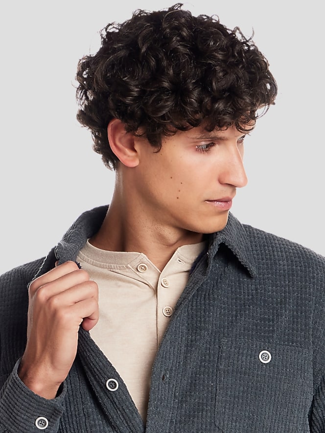 Weatherproof Vintage Sherpa Lined Grid Shirt Jacket