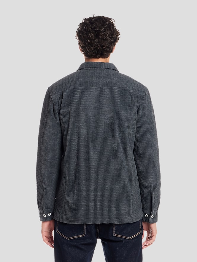 Weatherproof Vintage Sherpa Lined Grid Shirt Jacket
