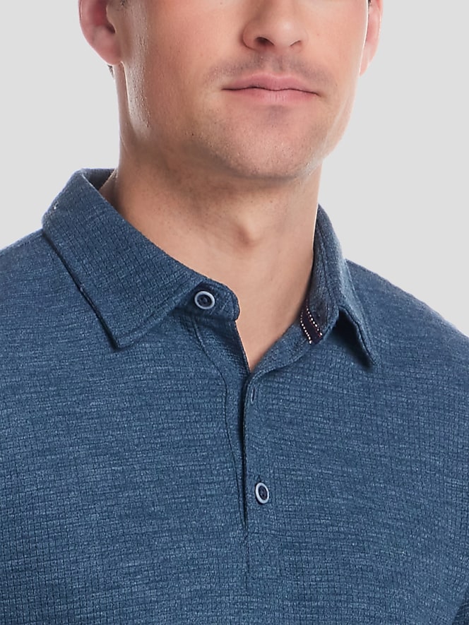 Weatherproof Vintage Stretch Waffle Polo Shirt