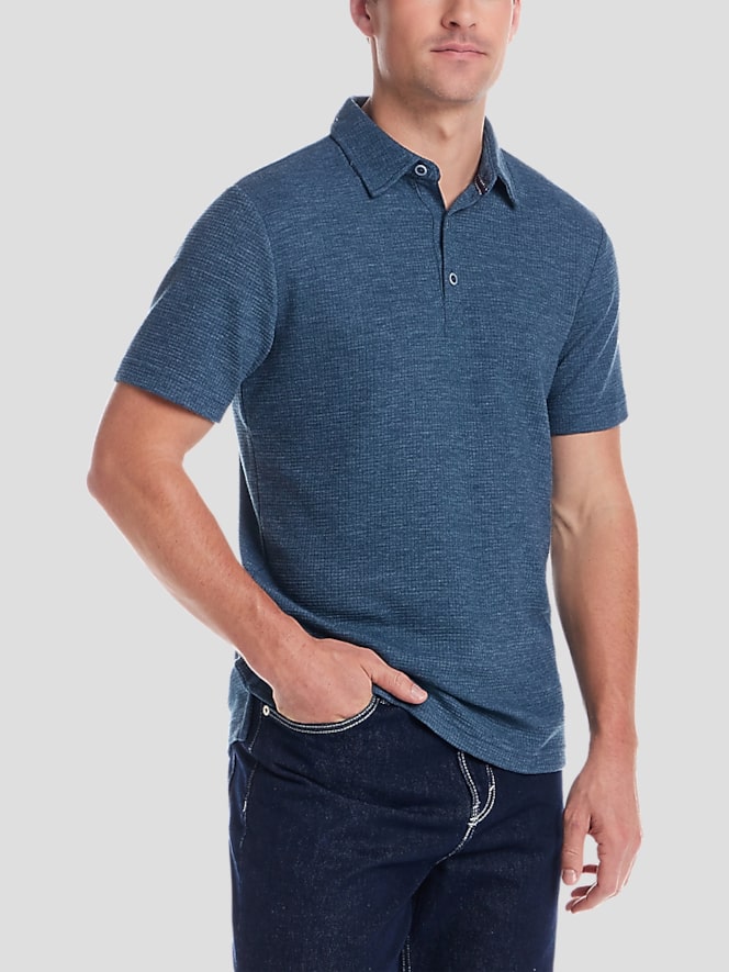 Weatherproof Vintage Stretch Waffle Polo Shirt
