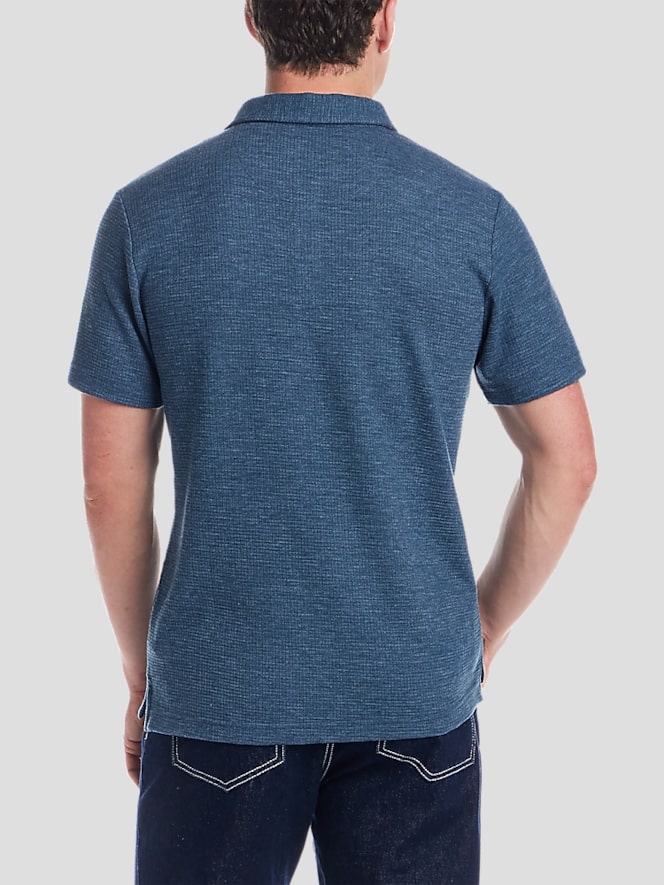 Weatherproof Vintage Stretch Waffle Polo Shirt