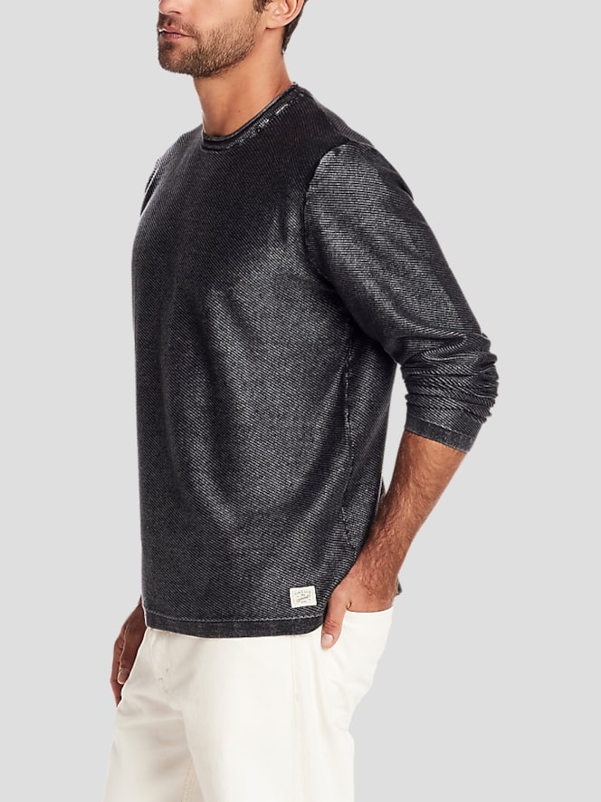 Weatherproof Vintage Twill Roll Neck Stonewash Sweater
