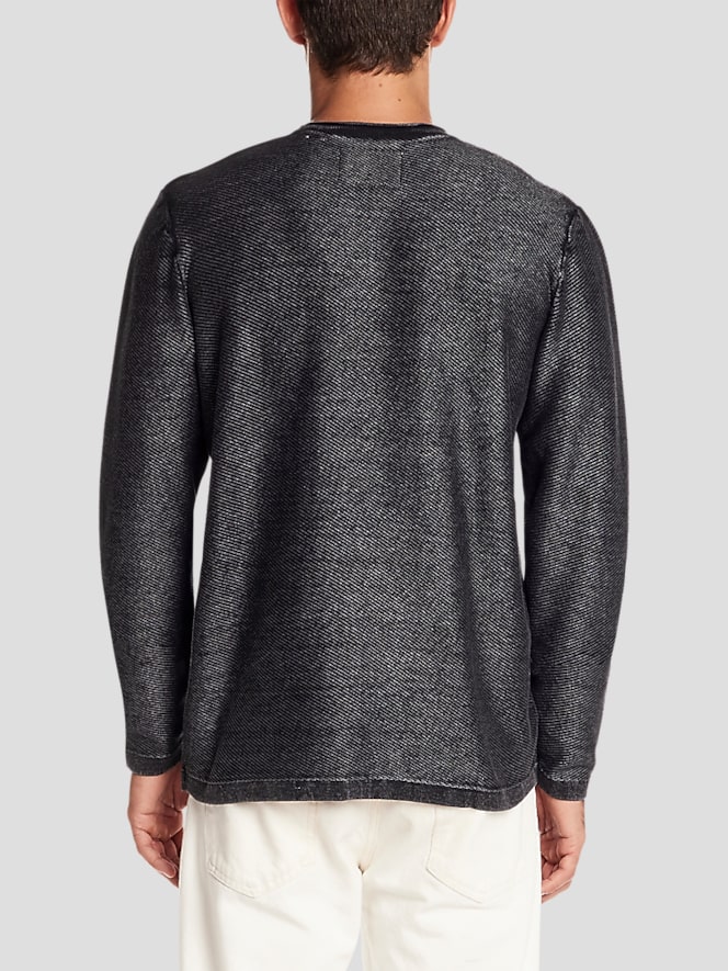 Weatherproof Vintage Twill Roll Neck Stonewash Sweater