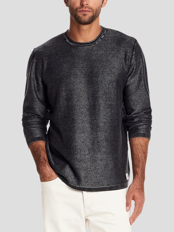 Weatherproof Vintage Twill Roll Neck Stonewash Sweater