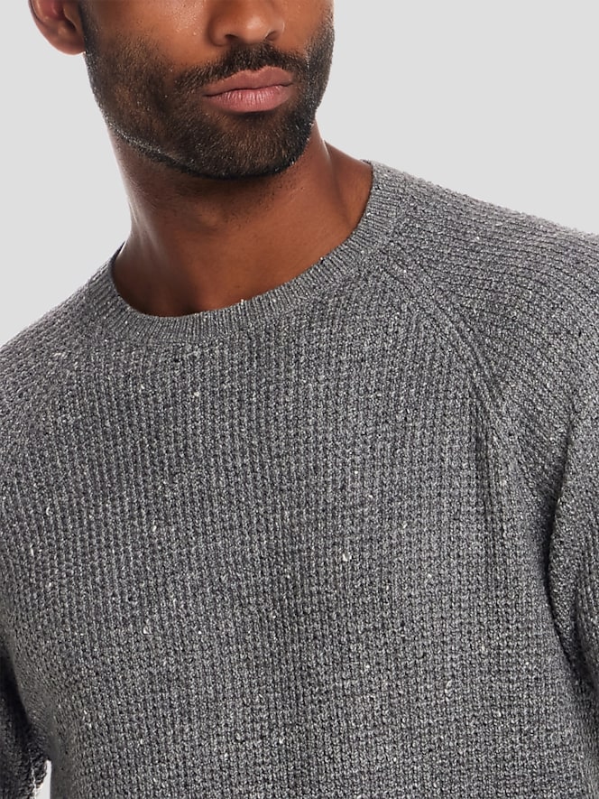 Weatherproof Vintage Regular Fit Waffle Donegal Crewneck Pullover