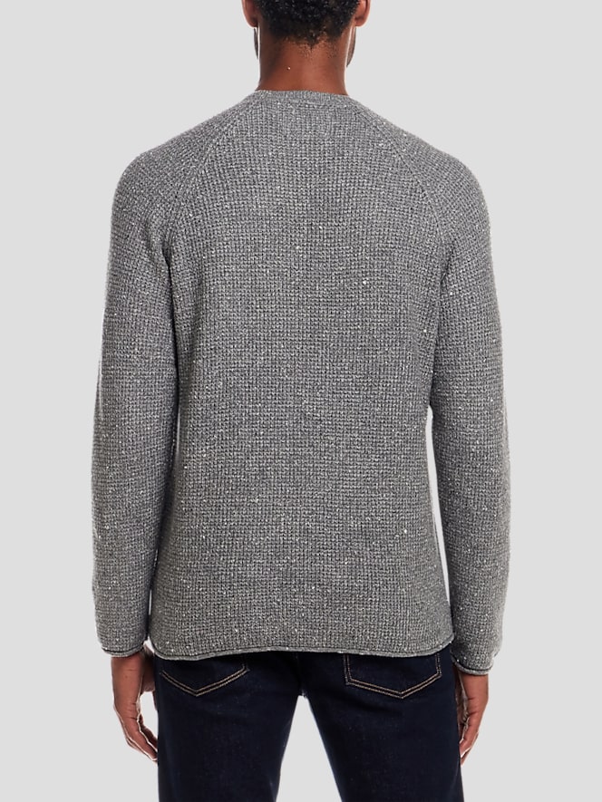 Weatherproof Vintage Regular Fit Waffle Donegal Crewneck Pullover