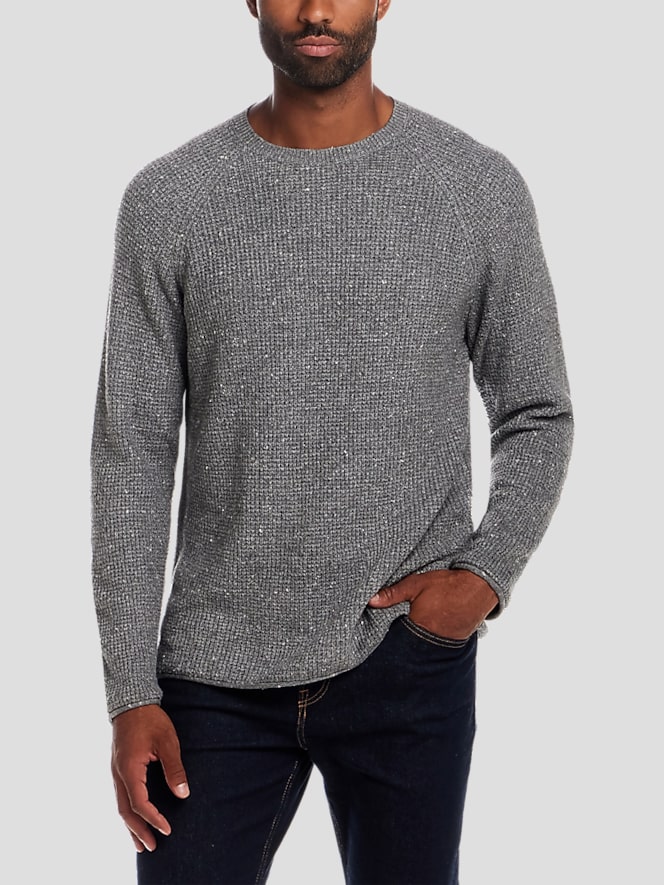Weatherproof Vintage Regular Fit Waffle Donegal Crewneck Pullover