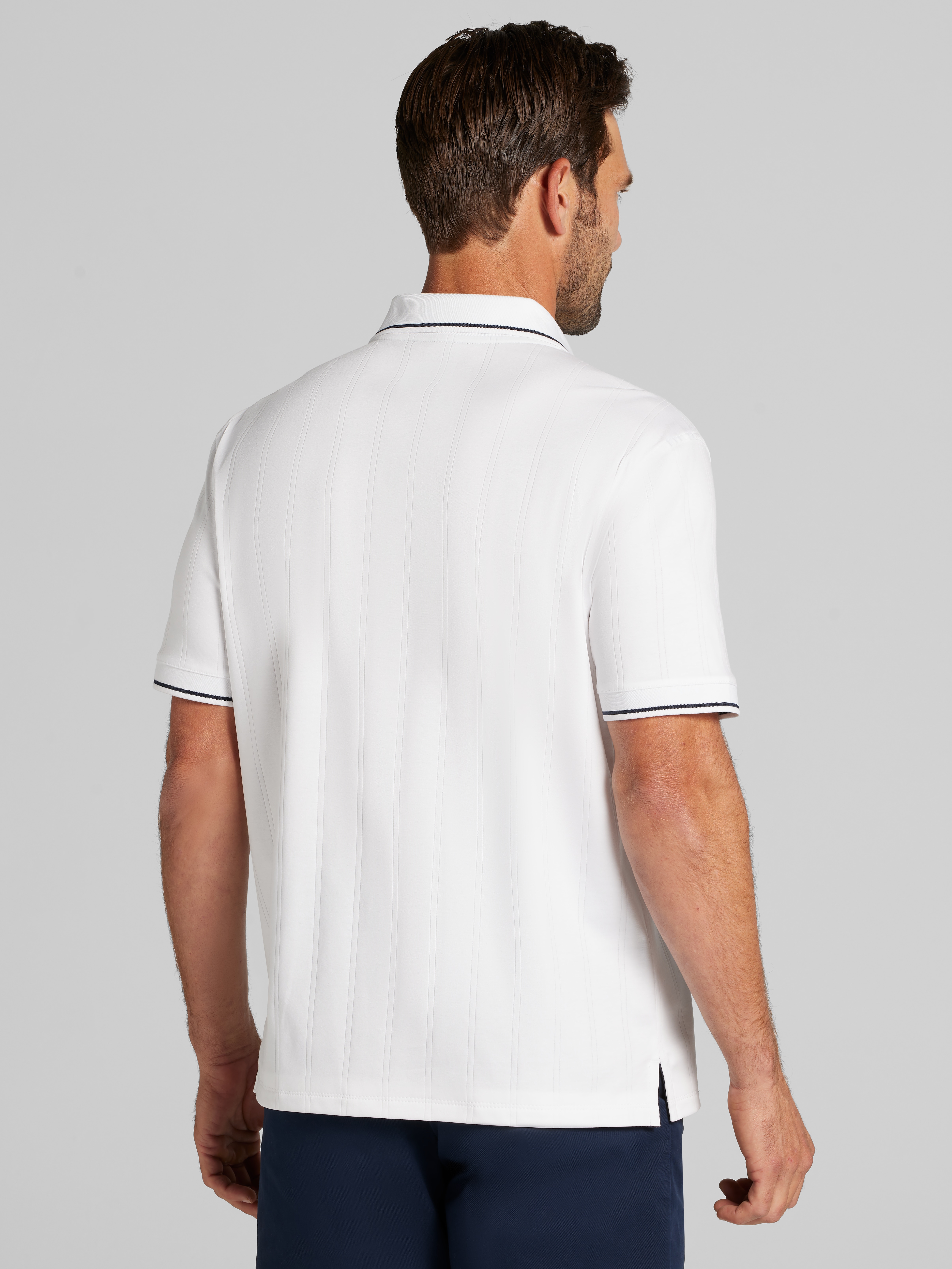 Modern Fit 100% Cotton Johnny Collar Polo