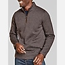 Johnston &Amp; Murphy Modern Fit Marled 1/4 Zip Sweater