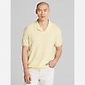 Joseph Abboud Linen Blend Camp Collar Polo Sweater