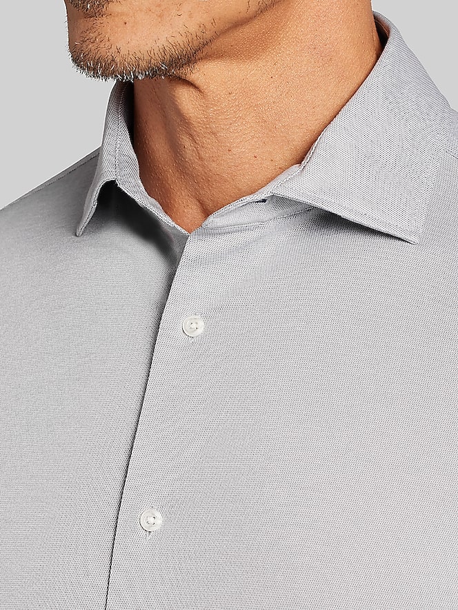 Joseph Abboud Modern Fit Knit Button Up Shirt