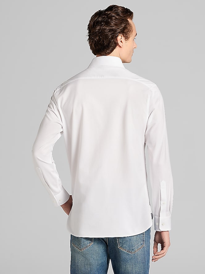 Joseph Abboud Modern Fit Knit Button Up Shirt