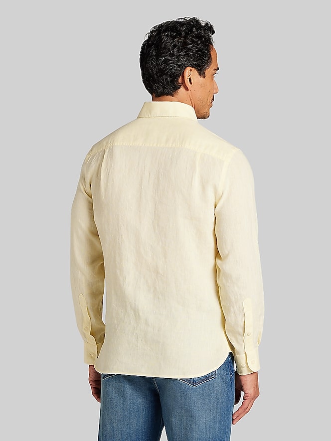 Joseph Abboud Modern Fit 100% Linen Button Up Shirt