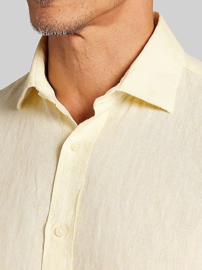 Joseph Abboud Modern Fit 100% Linen Button Up Shirt