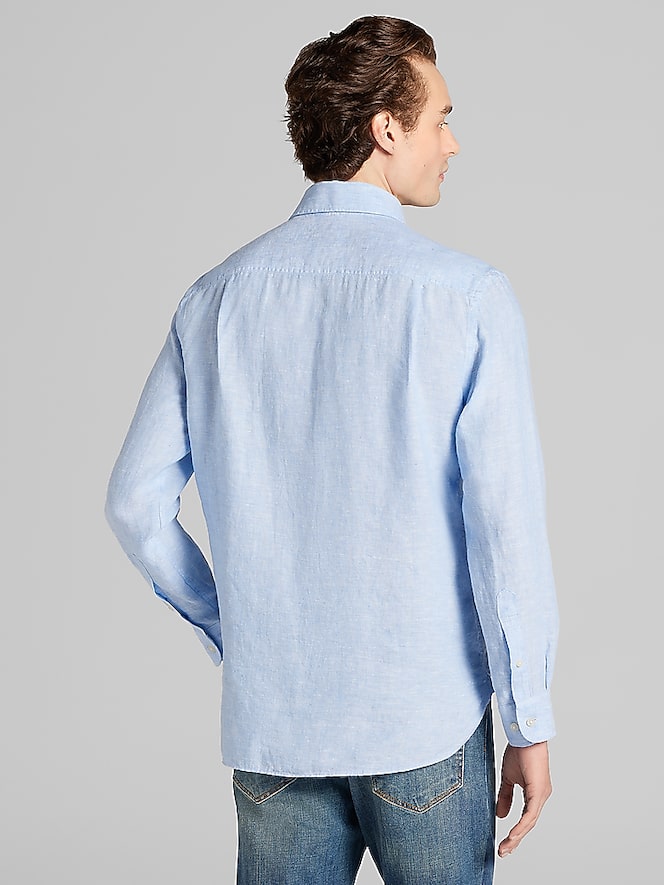 Joseph Abboud Modern Fit Linen Button Up Shirt