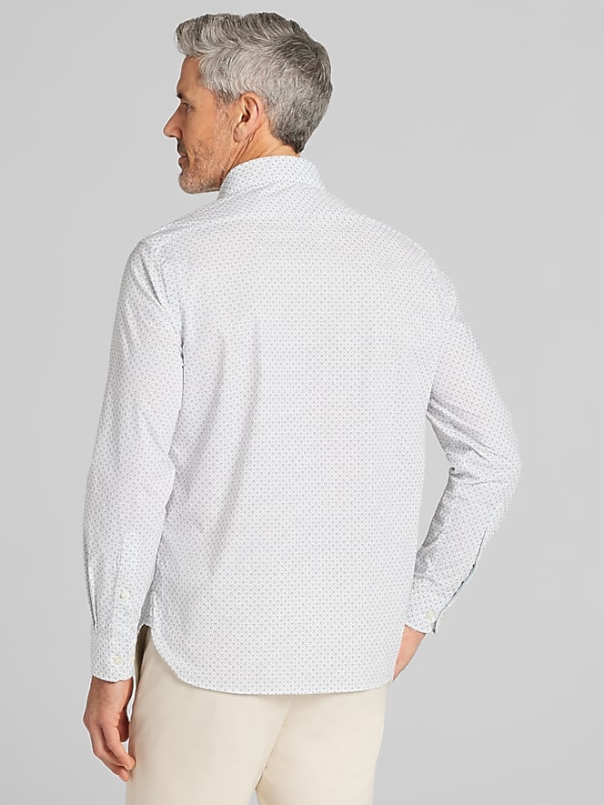 Joseph Abboud Modern Fit Neat Woven Button Up Shirt