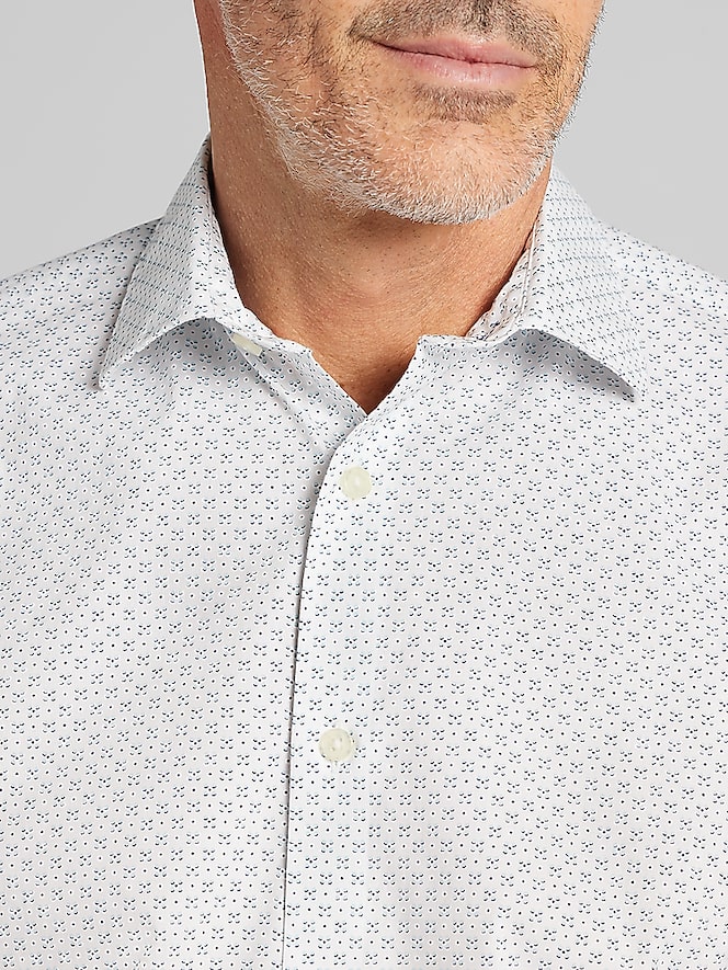 Joseph Abboud Modern Fit Neat Woven Button Up Shirt