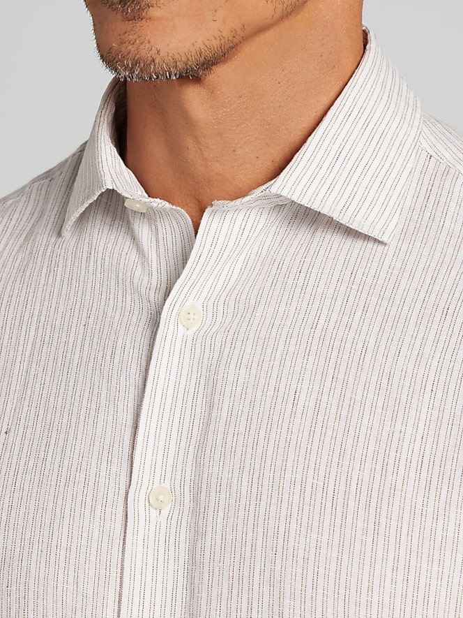 Joseph Abboud Modern Fit Short Sleeve Button Up Shirt
