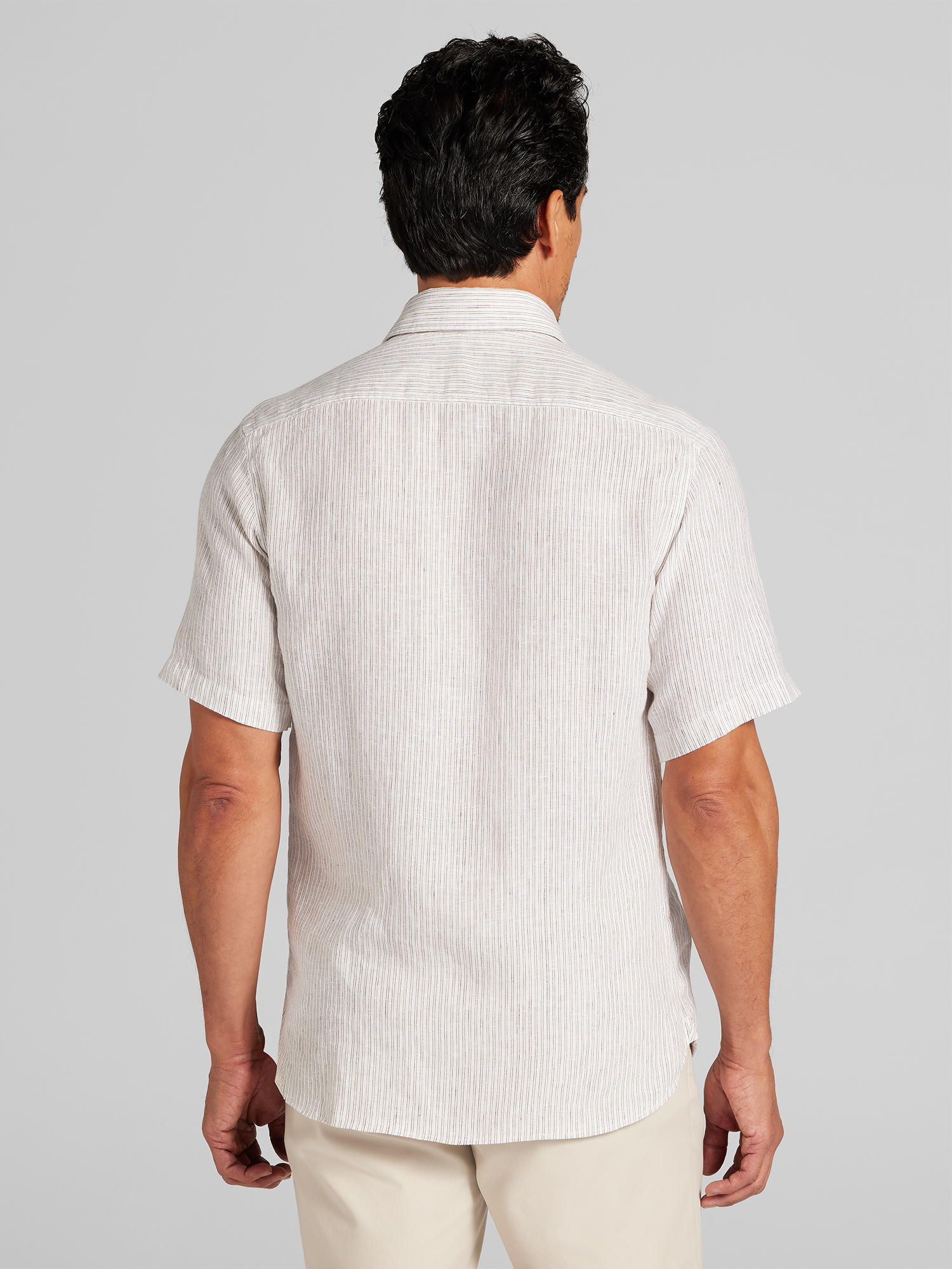 Modern Fit Short Sleeve Button Up Shirt