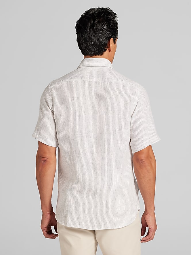 Joseph Abboud Modern Fit Short Sleeve Button Up Shirt