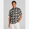 Joseph Abboud Modern Fit 100% Linen Short Sleeve Button Up Shirt