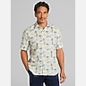 Joseph Abboud Modern Fit Floral Short Sleeve Button Up Shirt
