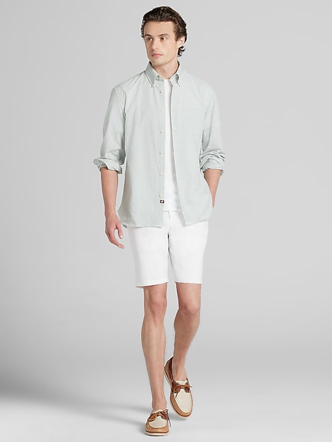 Joseph Abboud Modern Fit Seersucker Stripe Button Up Shirt