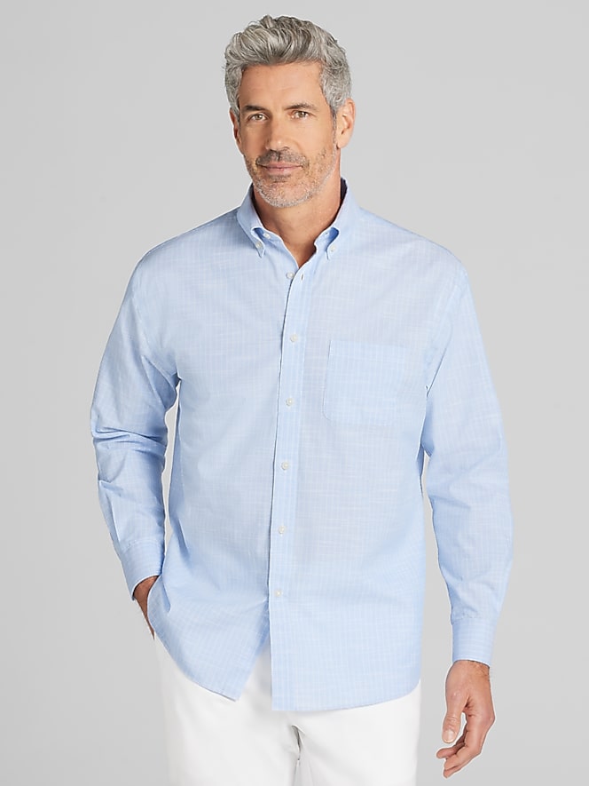 Joseph Abboud Classic Fit Woven Button Up Shirt