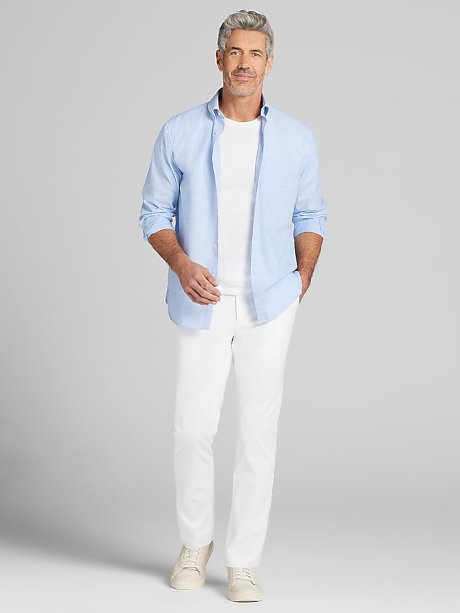 Joseph Abboud Classic Fit Woven Button Up Shirt