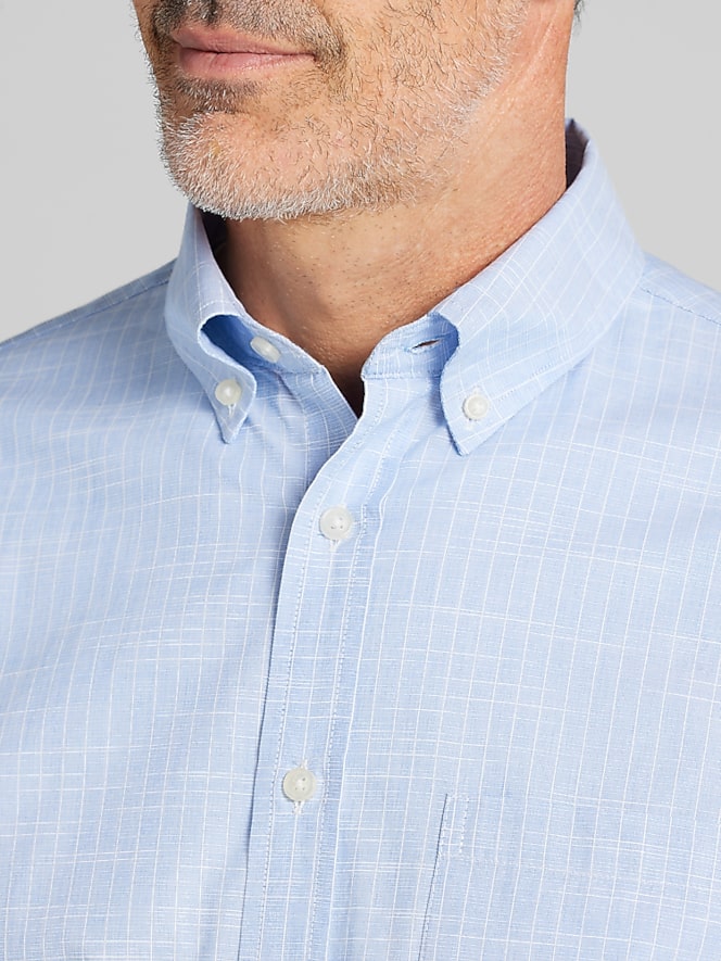 Joseph Abboud Classic Fit Woven Button Up Shirt