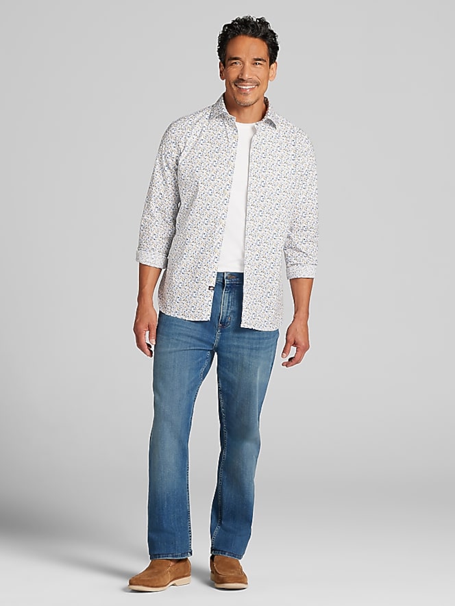 Joseph Abboud Modern Fit Floral Button Up Shirt