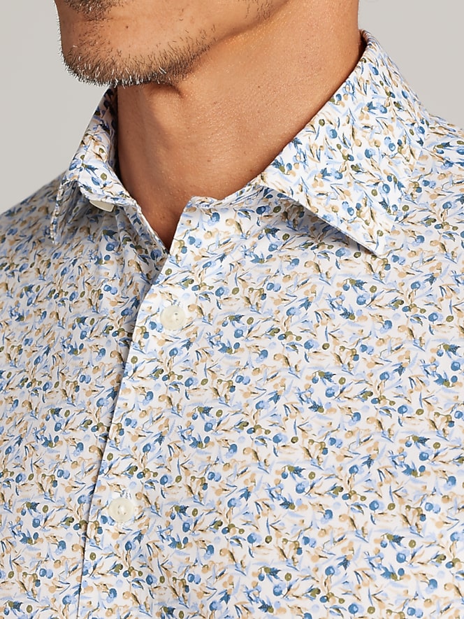 Joseph Abboud Modern Fit Floral Button Up Shirt